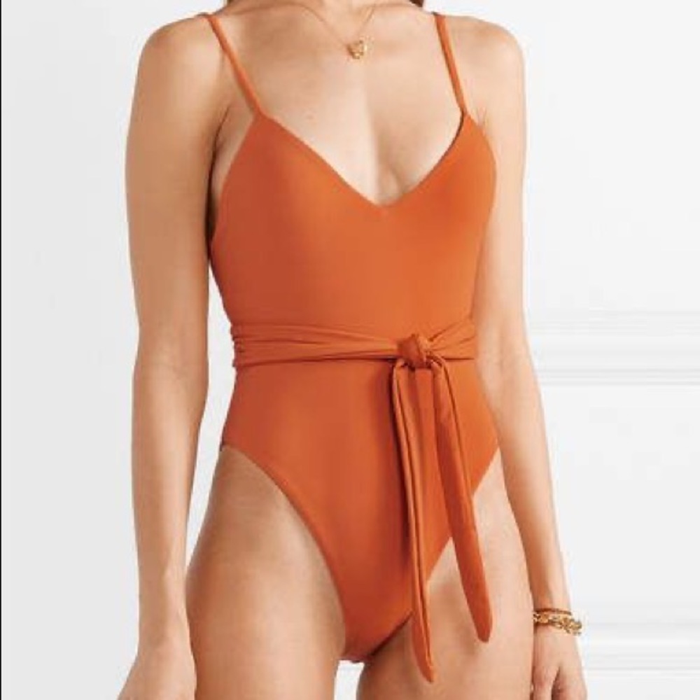 Mara Hoffman Gamela One Piece Orange Size Medium